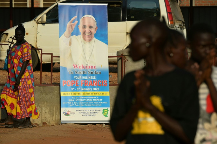Pope Francis arrives in South Sudan on Friday afternoon