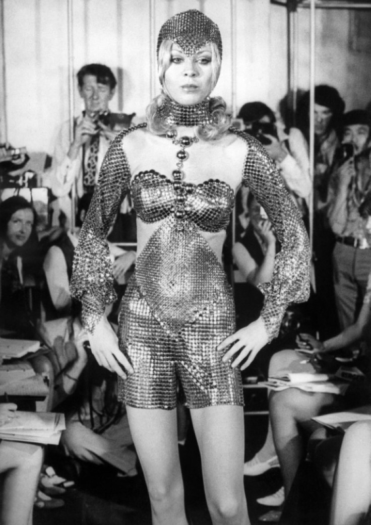 His breakthrough came with the 1966 'unwearables' show when his models danced barefoot down the catwalk in dresses made of sequins and held together by metallic rings