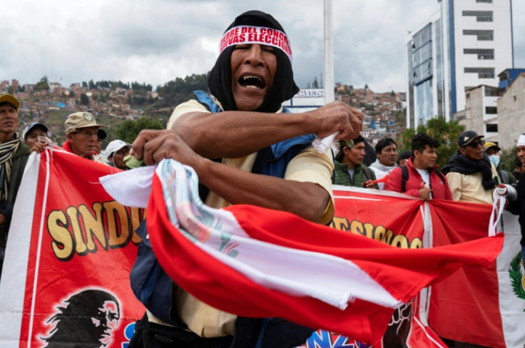 Protesters are demanding the resignation of President Dina Boluarte