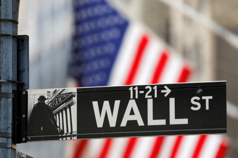 A street sign for Wall Street is seen outside the New York Stock Exchange (NYSE) in New York City