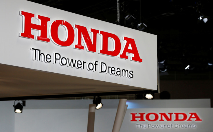 The logos of Honda Motor Co. is pictured at the 45th Tokyo Motor Show in Tokyo