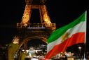 Eiffel Tower lit up in support of Iranians