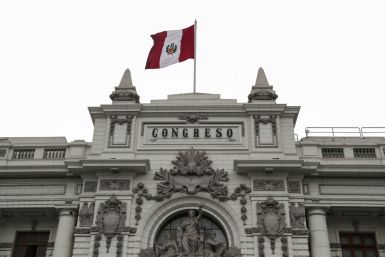 A view of the Congress building in Lima