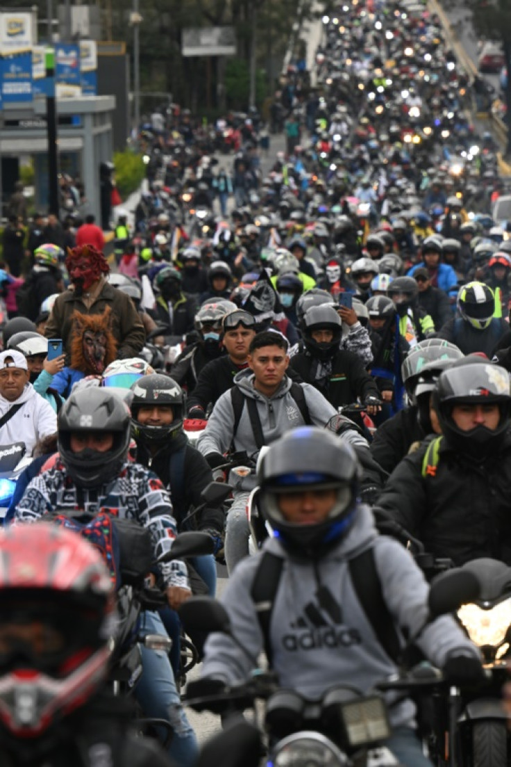 Thousands of motorcyclists joined in the pilgrimage from Guatemala City to Esquipulas