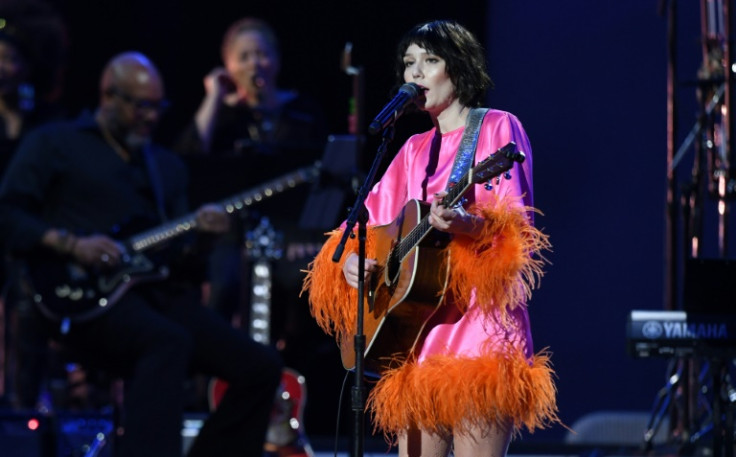 Grammy-nominated singer Molly Tuttle performs at the 2023 MusiCares Persons of the Year gala honoring Motown legends Berry Gordy and Smokey Robinson