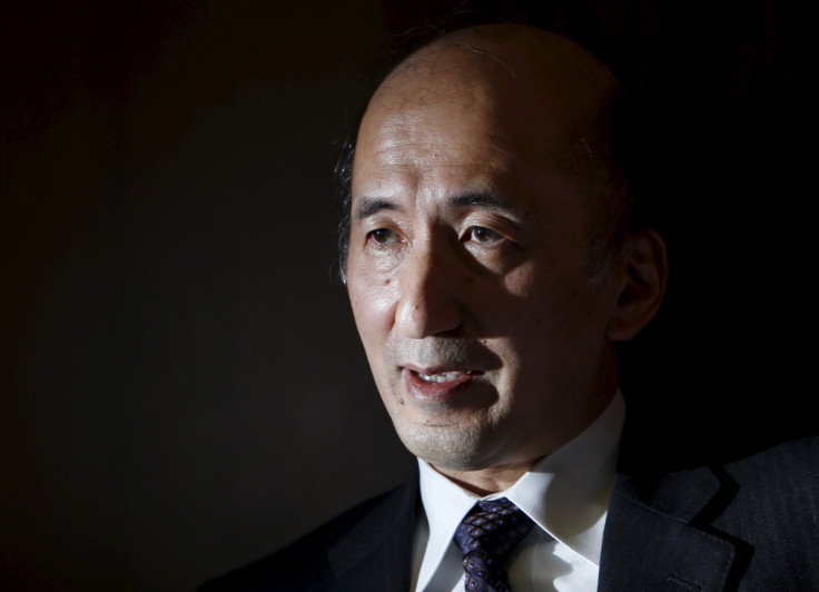 Bank of Japan Deputy Governor Nakaso speaks during an interview with Reuters at the BOJ headquarters in Tokyo