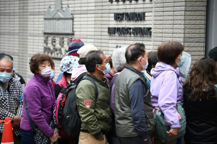 More than 100 people had queued outside the court, some overnight, in the hopes of seeing the trial begin