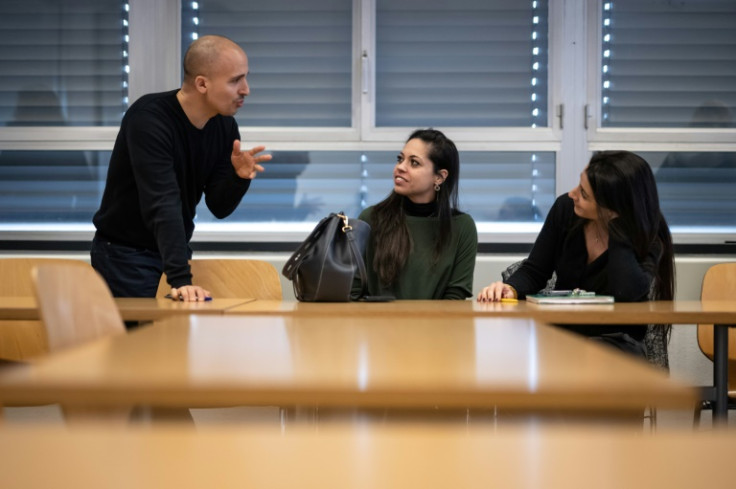 Teachers at a workshop on ChatGPT bot in Geneva