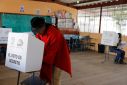 Ecuadoreans cast their votes in constitutional referendum and local elections, in Latacunga