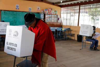 Ecuadoreans cast their votes in constitutional referendum and local elections, in Latacunga