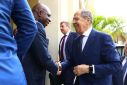 African aims: Russian Foreign Minister Sergei Lavrov with his Angolan counterpart Tete Antonio in Luanda in January