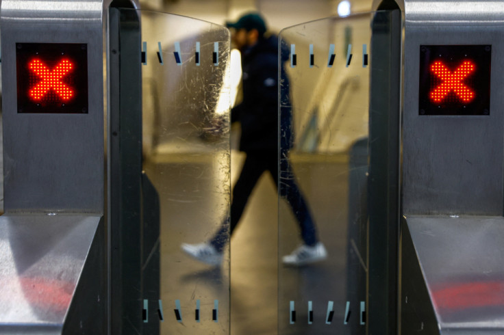 Paris' Metro on the eve of a strike against the pension reform