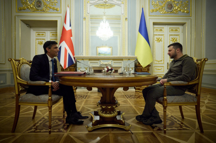 Ukraine's President Zelenskiy meets with Britain's PM Sunak in Kyiv