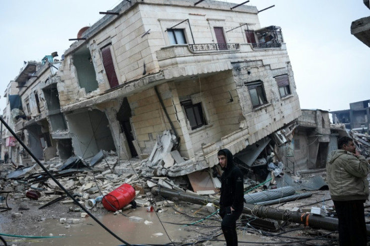 Monday's earthquake caused extensive damage in residential areas of the rebel-held Syrian town of Jindayris