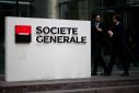 The logo of Societe Generale is seen on the headquarters at the financial and business district of La Defense near Paris
