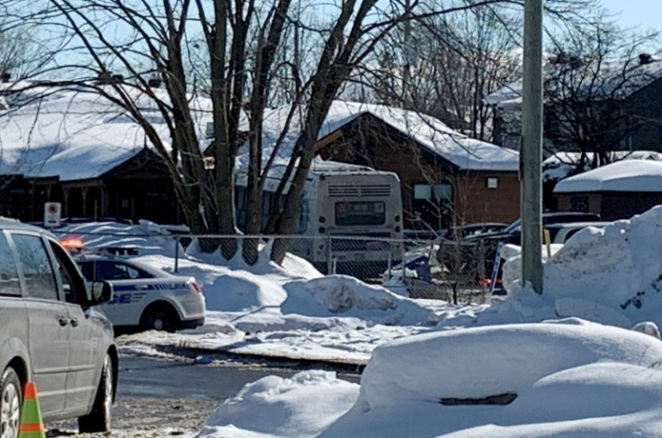 The bus crash injured several children at the day care center, Quebec emergency officials said