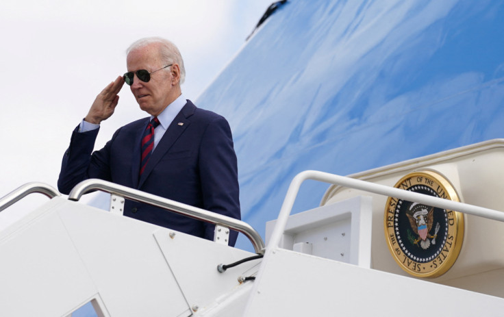Biden departs Washington from Joint Base Andrews