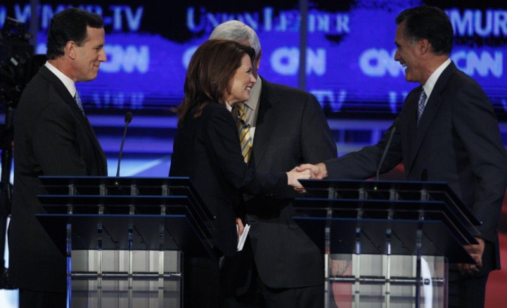 Mitt Romney and Michele Bachmann