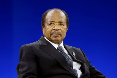 Cameroon President Paul Biya attends the Paris Peace Forum