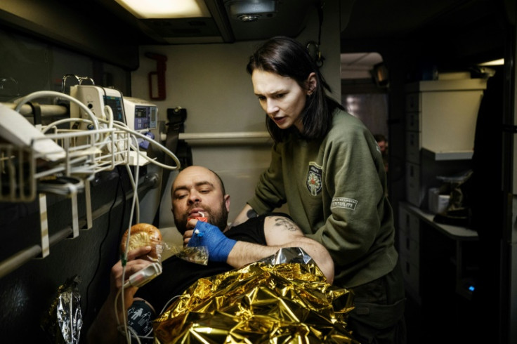Ukrainian poet and activist Olena Herasymyuk volunteered and is now a trained paramedic