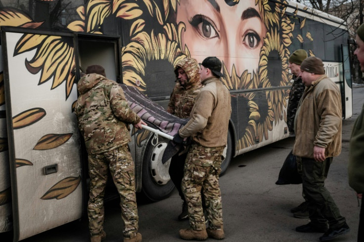 A specially adapted coach has six beds for the most seriously injured and 10 seats for the walking-wounded