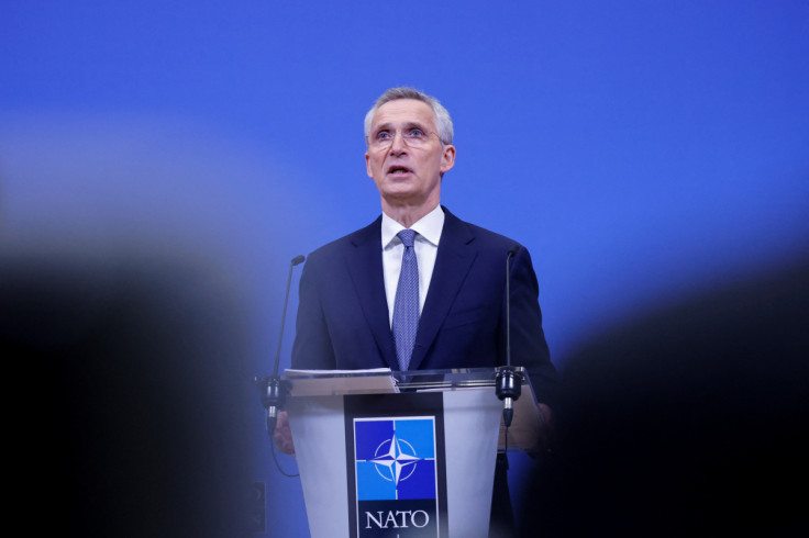 NATO Secretary General Jens Stoltenberg holds a news conference in Brussels