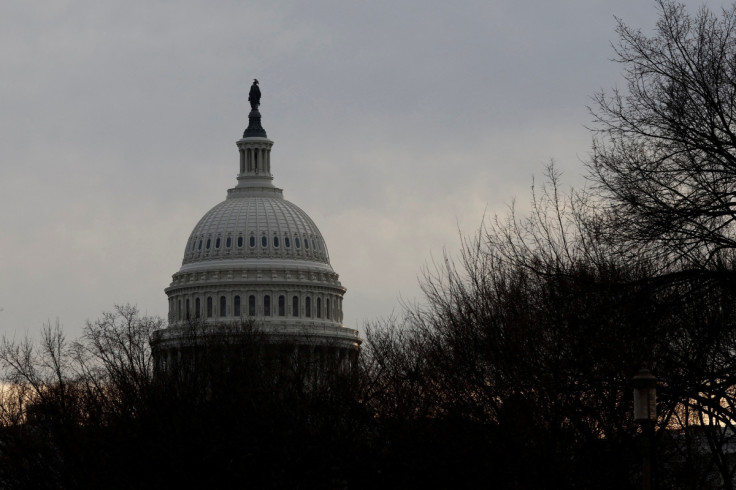 The U.S. Capitol dome is seen from the National Mall in Washington