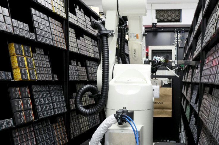 The robot receives the orders, packs and prepares them, with humans only needed to restock the warehouse and dispatch deliveries