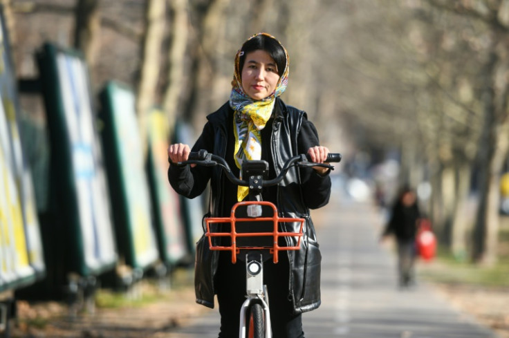 Fatima Haidari gives tours of her native Herat from her student flat in Milan, Italy