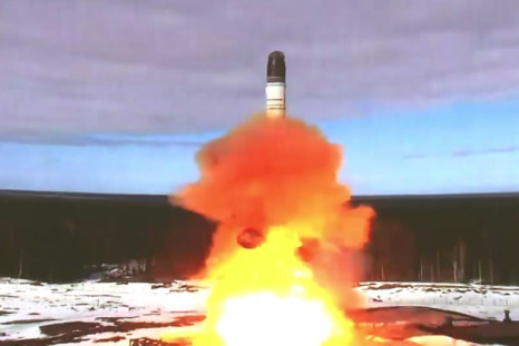 A Russian test launch of a nuclear-capable intercontinental ballistic missile undertaken two months after the invasion of Ukraine