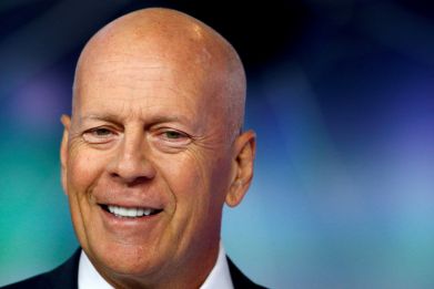 Actor Bruce Willis attends the European premiere of "Glass" in London