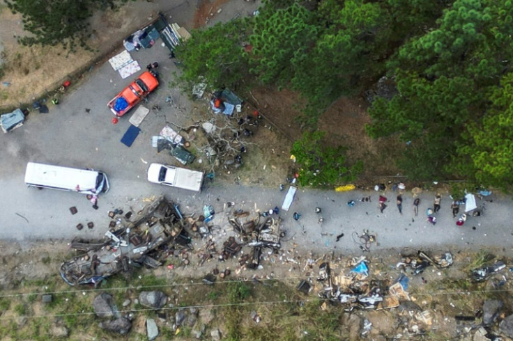 The bus had 66 passengers and two drivers on board, according to officials