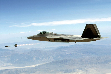 F-22 Raptor launching AIM-9 Sidewinder