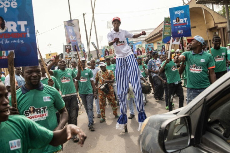 Three candidates are battling for the Nigerian presidency, Tinubu, opposition PDP's Atiku Abubakar, and Labour PArty's Peter Obi