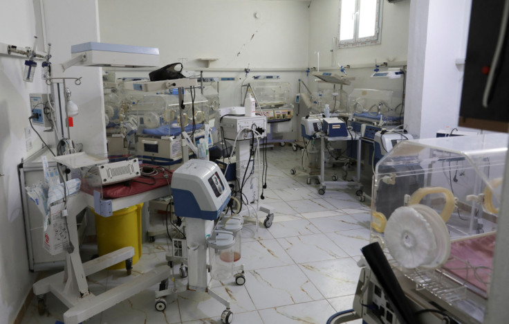 A view shows non operational incubators inside a hospital which is supported by Syrian American Medical Society (SAMS) and was damaged from the deadly earthquake earlier this month in al-Dana town at rebel-held Idlib