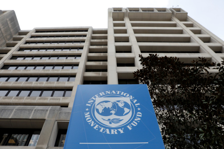The International Monetary Fund (IMF) headquarters building is seen ahead of the IMF/World Bank spring meetings in Washington