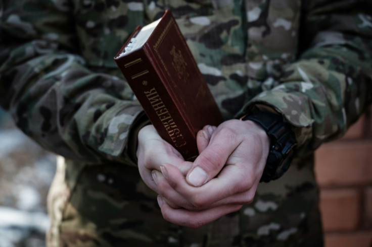 Soldiers say they get more religious the nearer they get to the frontline