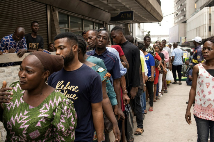 Days before the election, a national shortage of cash has also angered Nigerians