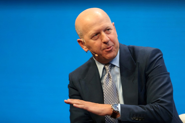 David M. Solomon, President and Co-Chief Operating Officer of Goldman Sachs, speaks during the Milken Institute Global Conference in Beverly Hills