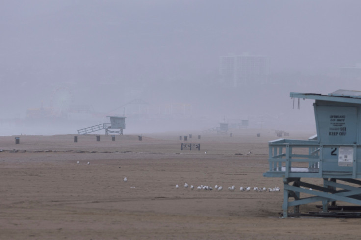 Winter storm in Santa Monica