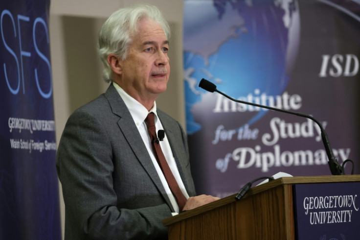 CIA Director William Burns, seen here speaking in Washington on February 2, 2023, says the United States is "confident" China is considering sending lethal weaponry to Russia for its war against Ukraine