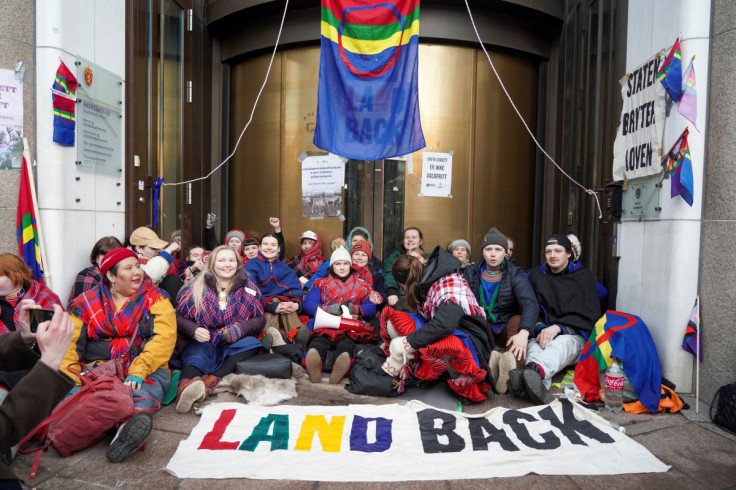 Demonstration against the Fosen wind turbines not being demolished in Oslo