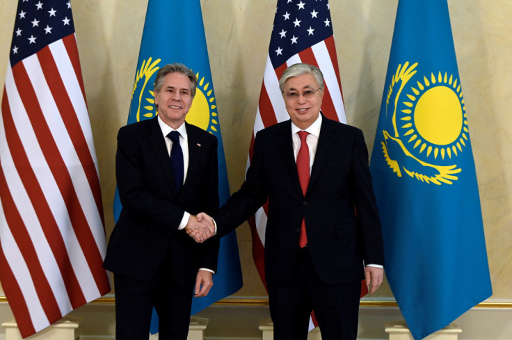 U.S. Secretary of State Blinken meets with Kazakh President Tokayev in Astana
