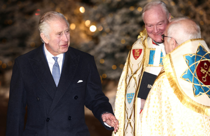 Britain's royal family attend a carol service at Westminster Abbey, in London