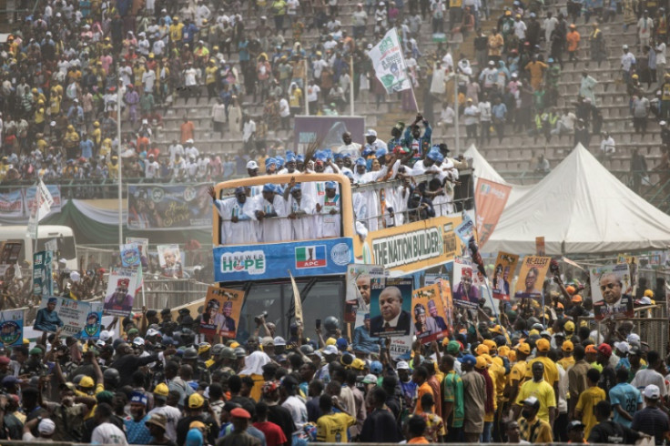 Tinubu was among three frontrunner candidates campaigning for Nigeria's presidency