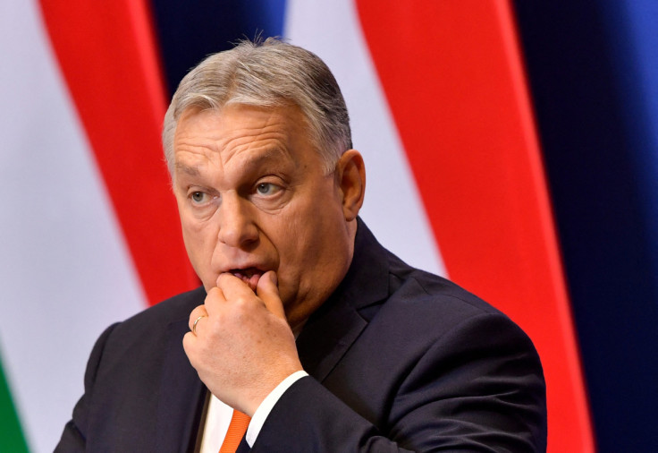 Hungary PM Orban holds international media briefing, in Budapest