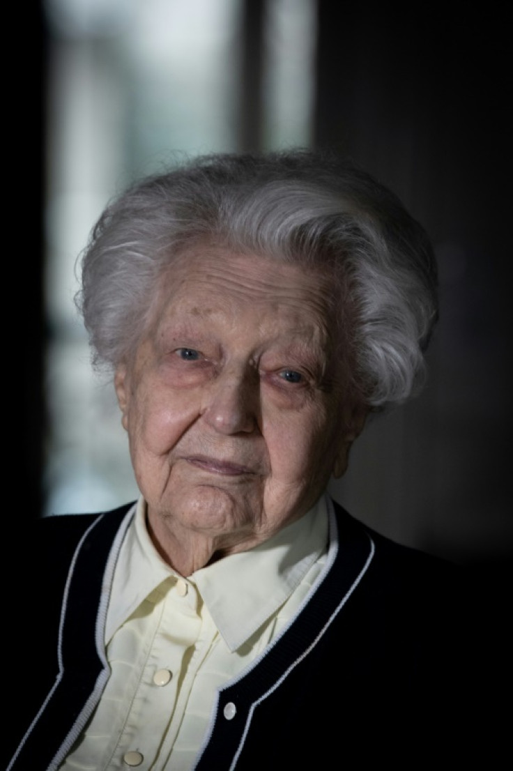 World War Two French resistance member Odile Vasselot in Paris in January 2023