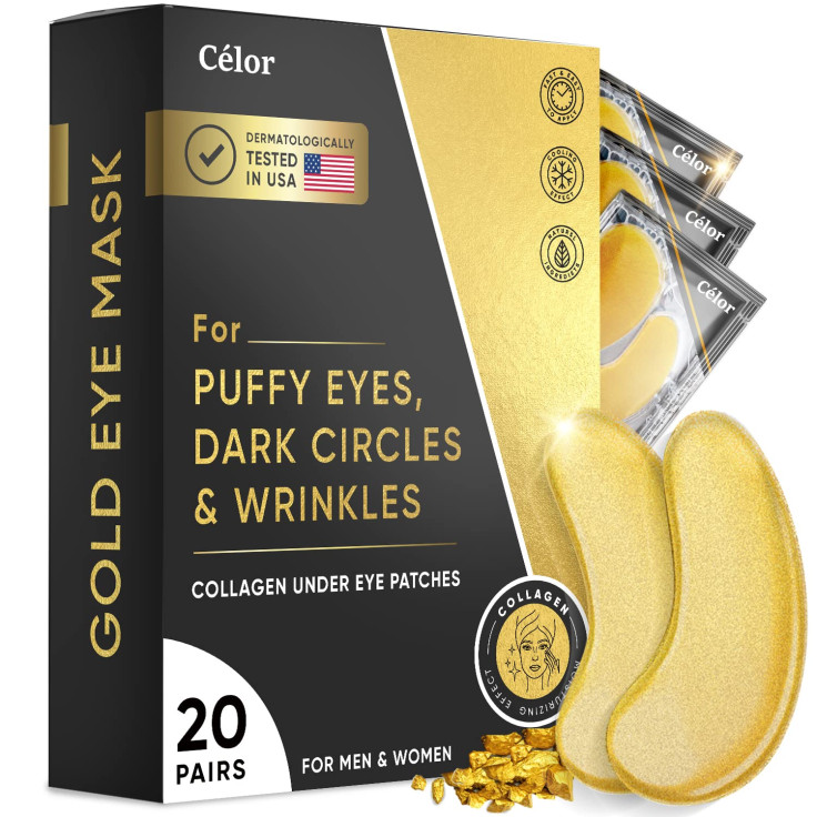 gold undereye patch