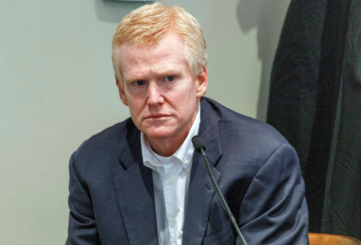 Alex Murdaugh gives testimony in his murder trial at the Colleton County Courthouse in Walterboro, South Carolina