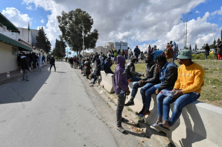 Fearful Ivorians camp outside their country's embassy in Tunis desperate to be repatriated following a wave of attacks targeting sub-Saharan migrants in the North African country